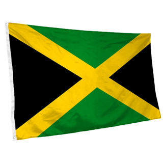 Bandeira da Jamaica 145cm x 90cm da Marca Suarez Bandeiras - Cores Nítidas Com ilhós em Oferta na Shopee