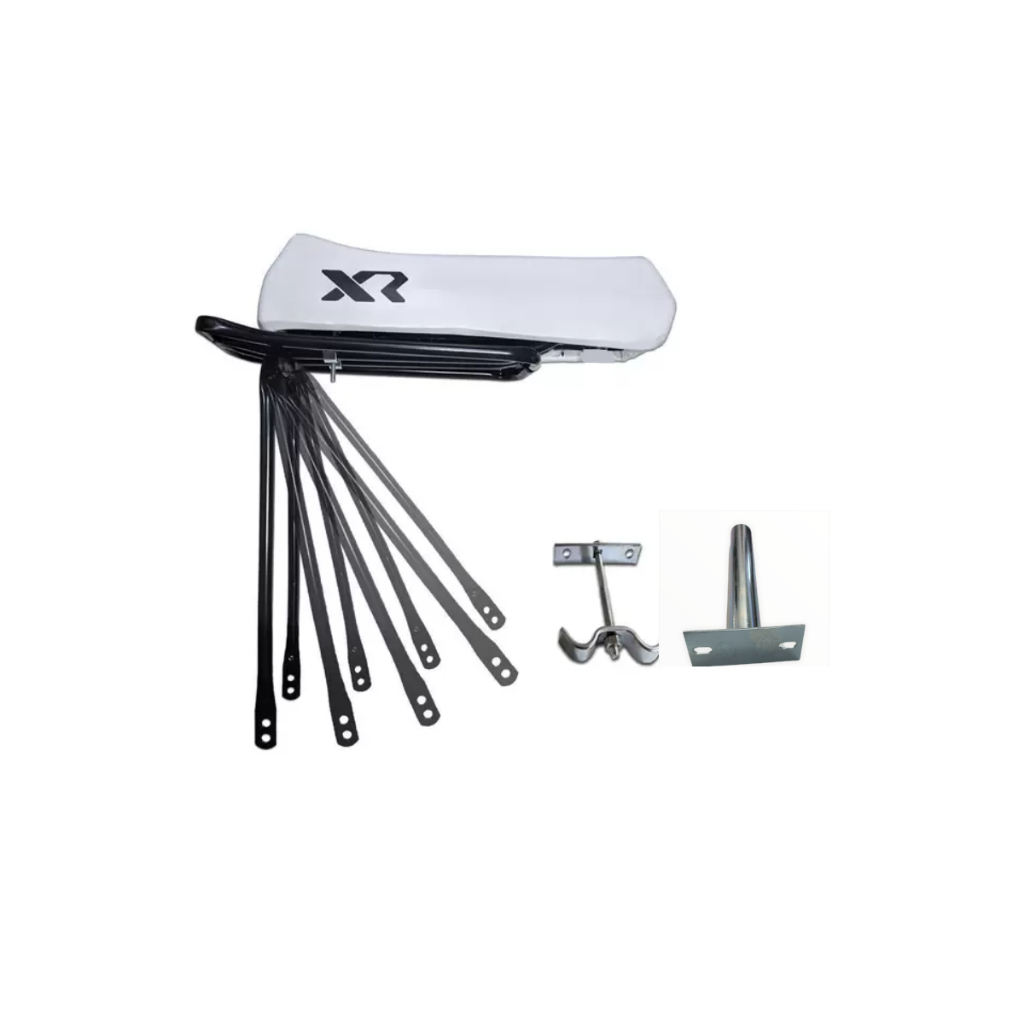 Kit Banco Assento Mobilete Bicicleta Bikelete Bike Motorizada + Bagageiro Garupa Suporte Presilha e Canote