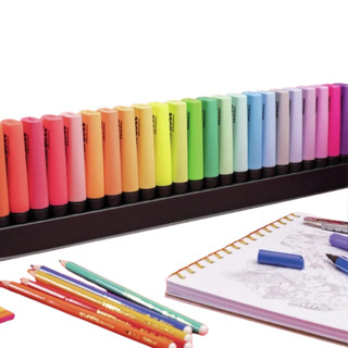 Kit Caneta Marca Texto Escolar 15 Cores Neon e Pastel em Oferta na Shopee