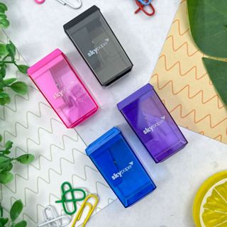 Apontador com Depósito Quadrado 4 cm - SkyPaper em Oferta na Shopee