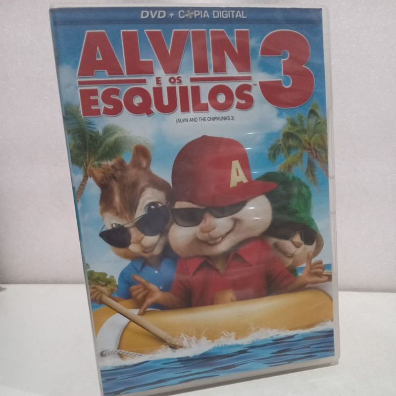 DVD ALVIN E OS ESQUILOS 3 -ELES VÃO INVADIR SUA PRAIA!