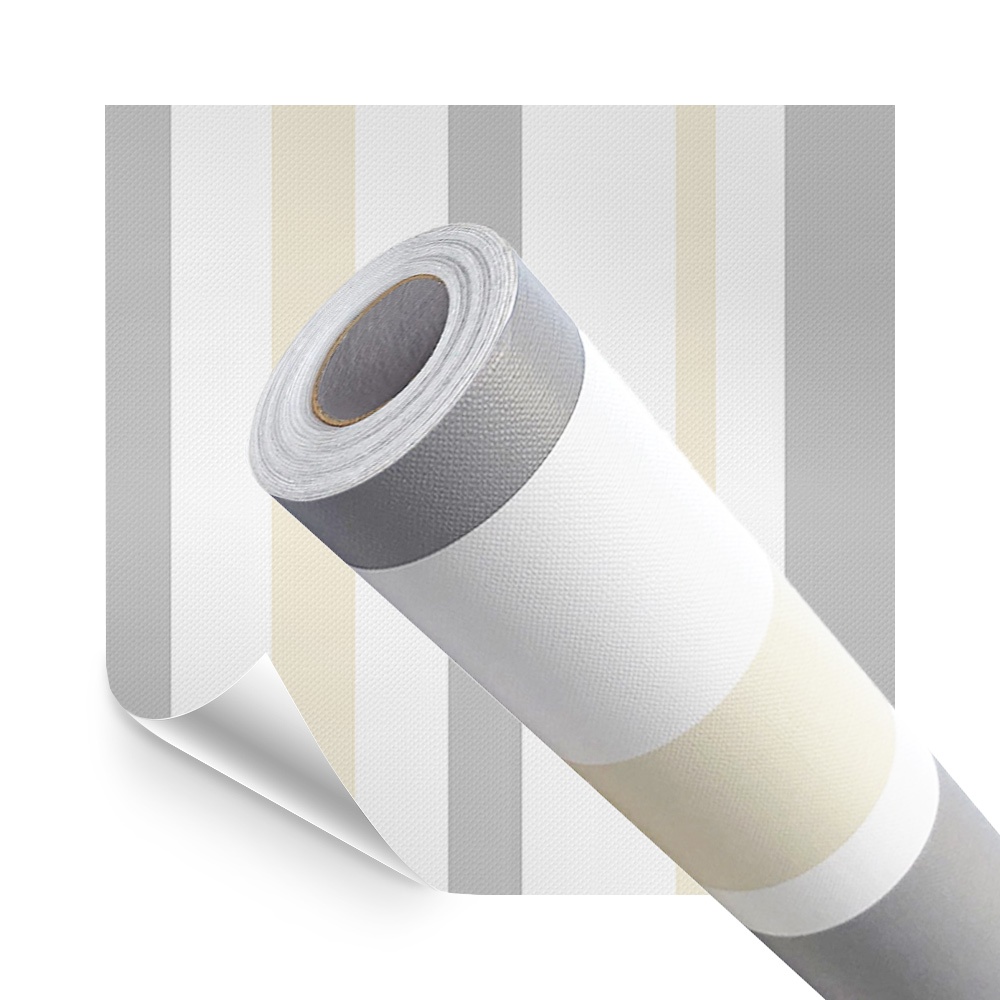 Papel de Parede Adesivo Lavavel HD Listrado Creme e Cinza 5M em Oferta na Shopee