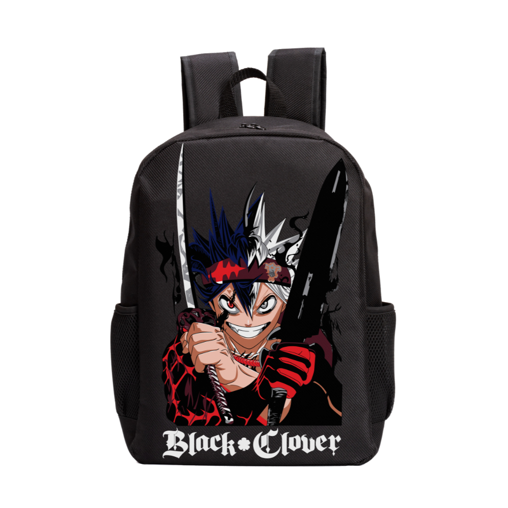 Mochila Masculina Feminina Escolar Trabalho Casual Anime Black Clover "Asta Liebe"