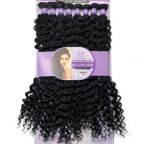 Cabelo 100% Orgânico Cacheado  - Super Star - Bio Long Hair  - Grace - 65cm/1pç