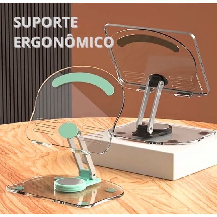 Suporte Ergonômico Para Tablets Celulares Resistente e Prático Para o Seu Trabalho