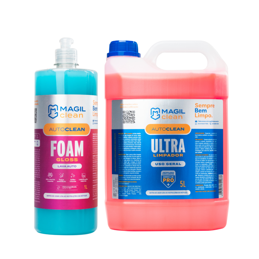 Kit Foam Gloss 1l E Autoclean 5l Magil Clean