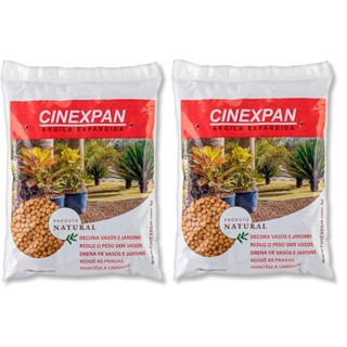 2 Argilas Expandida Cinexpan 8L 4Kg Drenagem Vasos Jardim em Oferta na Shopee