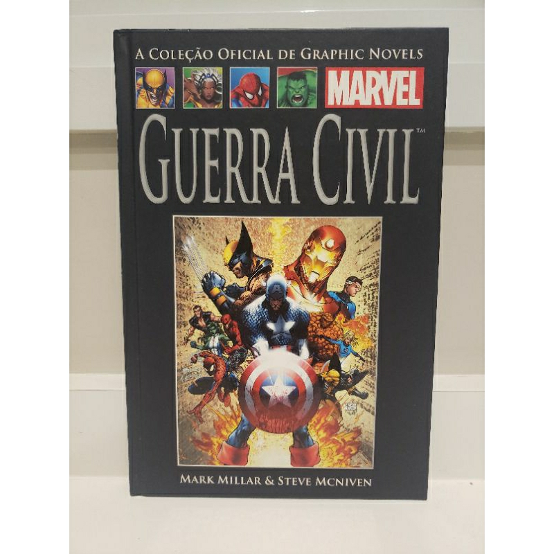 Guerra Civil Coleção Graphic Novels Marvel Salvat 50 Vingadores Homem-Aranha Wolverine