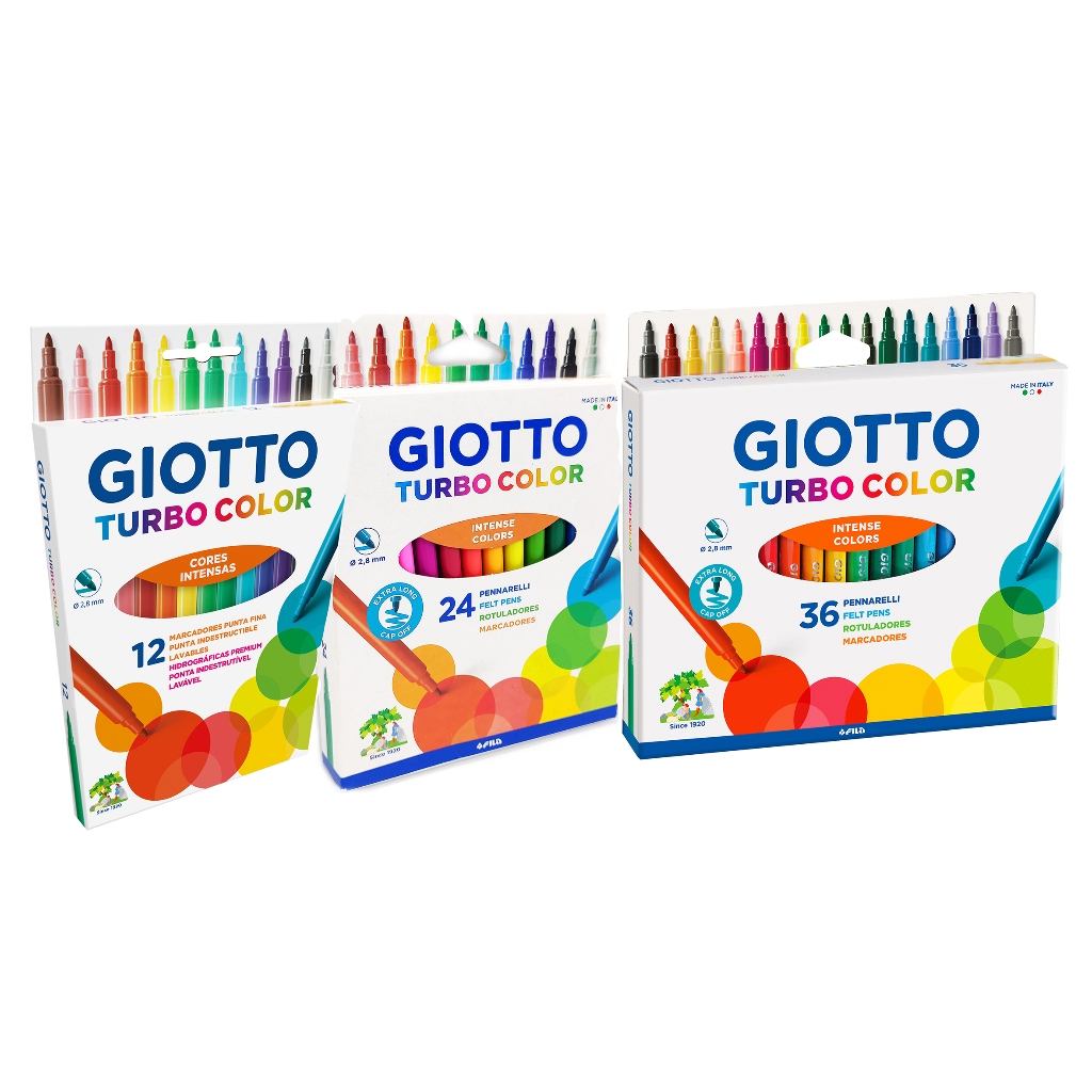 Canetinha Caneta Hidrográfica Hidrocor Giotto Ponta Resistente Turbo Color em Oferta na Shopee