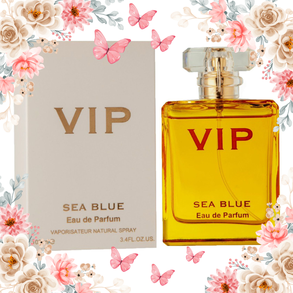 Perfume Vip Feminino 100ml Importado Sea Blue