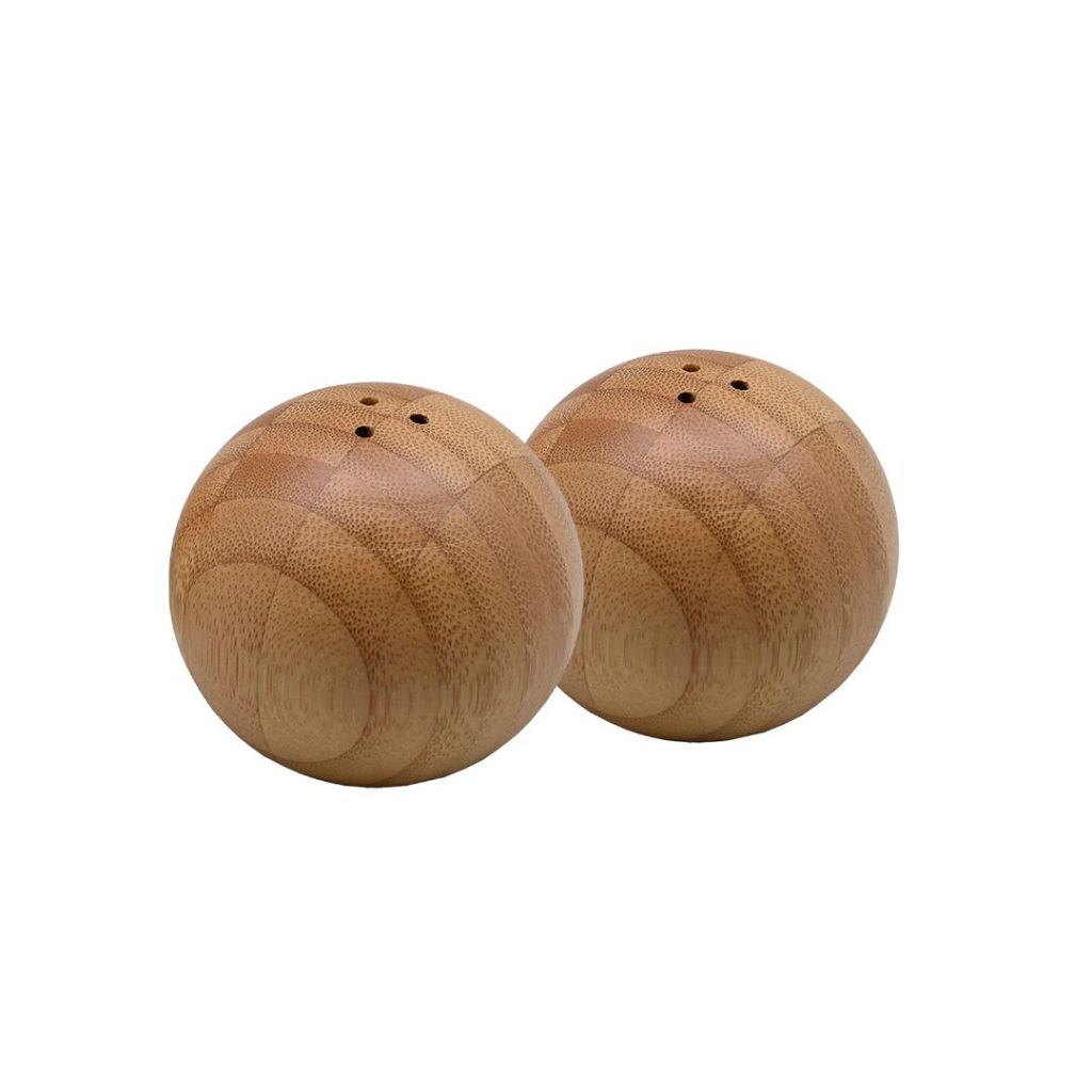 Kit 2 Porta Temperos Saleiro E Condimentos Bambu Natural Gourmet em Oferta na Shopee