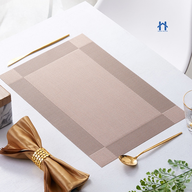 Kit Jogo Americano Dourado 4 ou 6 unidades para Mesa de Jantar  HH UTILIDADES DE CASA