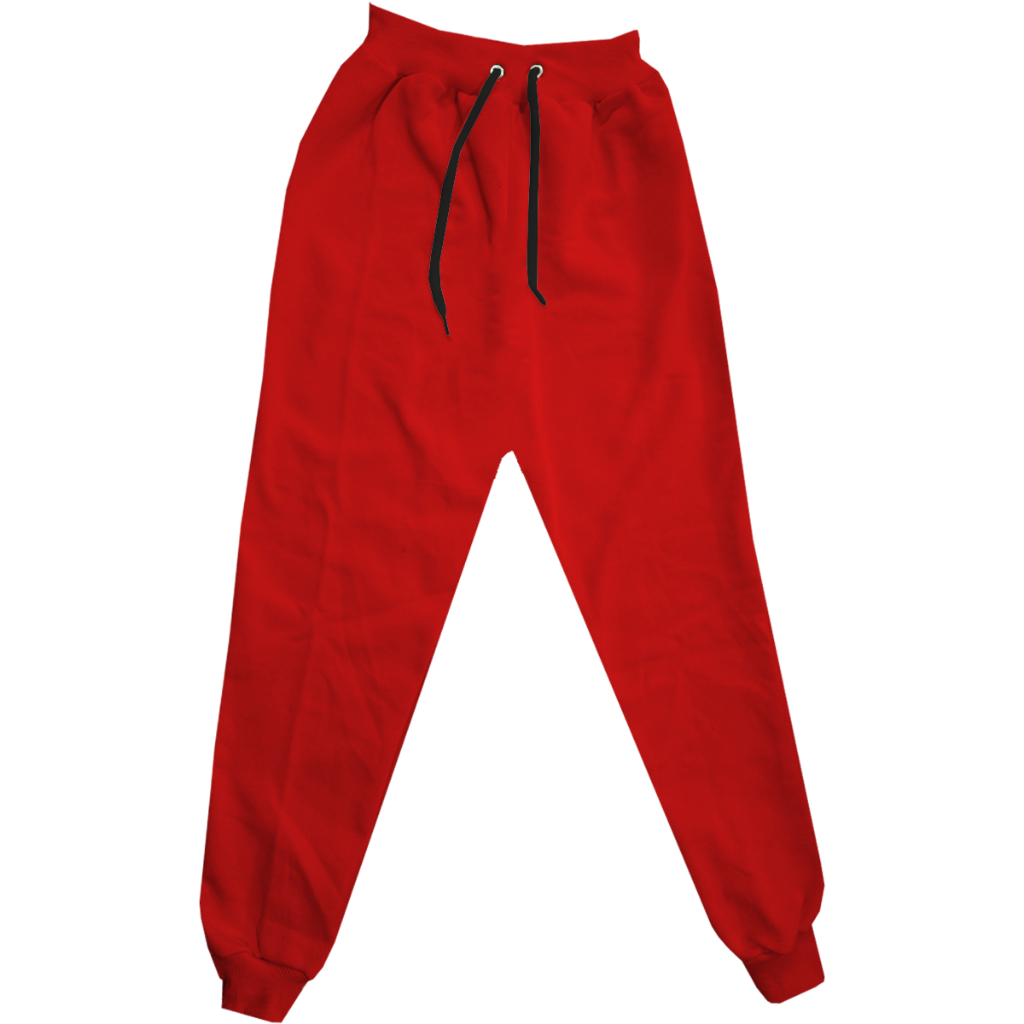 Calças de Moletom Infantil Criança Flanelado Cor Vermelho Punho Grosso Com Cintura Tamanho 2 ao 14
