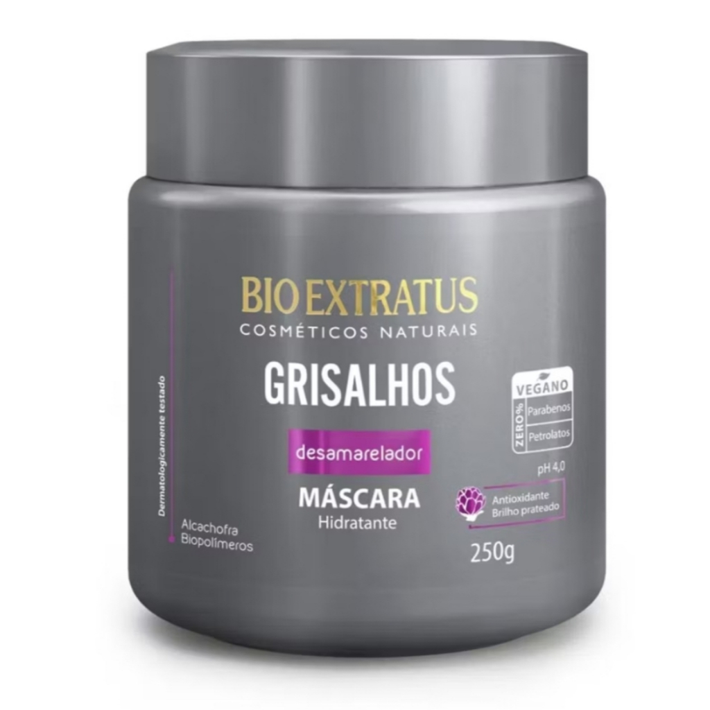 Bio Extratus Máscara Cabelos Grisalhos - Desamarelador 250Gr