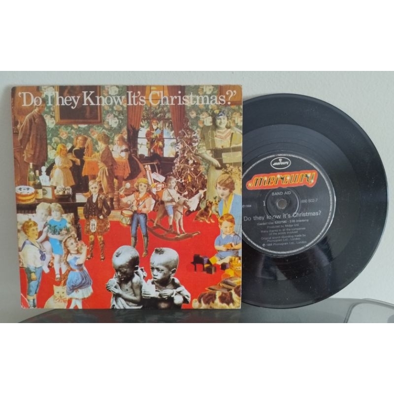 compacto 7 " Band Aid - Do They Know It's Christmas - com Bob Geldof U2 Sting Midge Ure - vinil