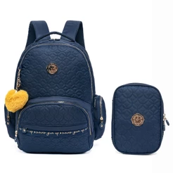 Kit Mochila Estojo Escolar Juvenil Espaçosa Moderna Primicia