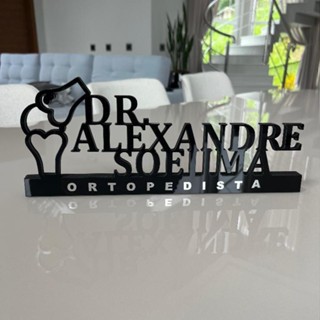 Letreiro de Mesa em Acrílico - Personalizado Profissões em Oferta na Shopee