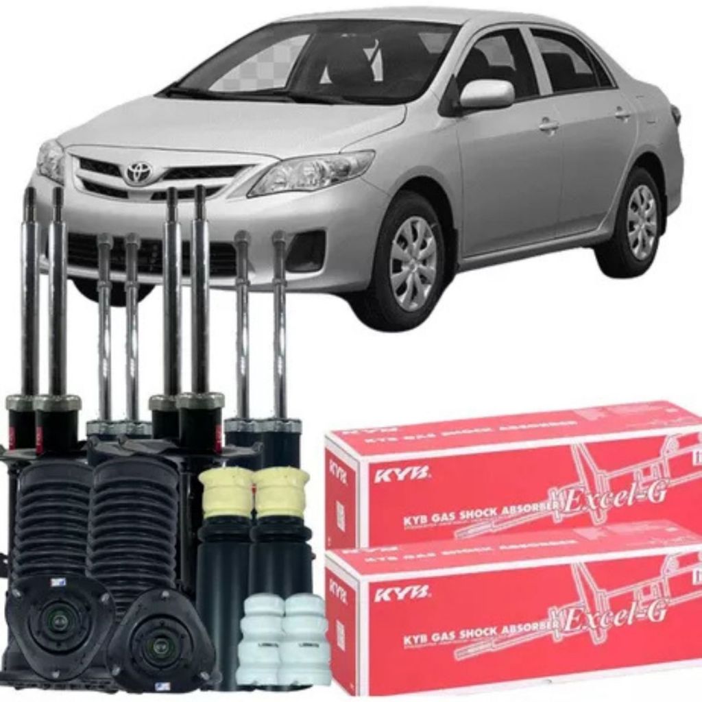 Kit Amortecedores Batente Coifa Coxim Corolla 2009 À 2014