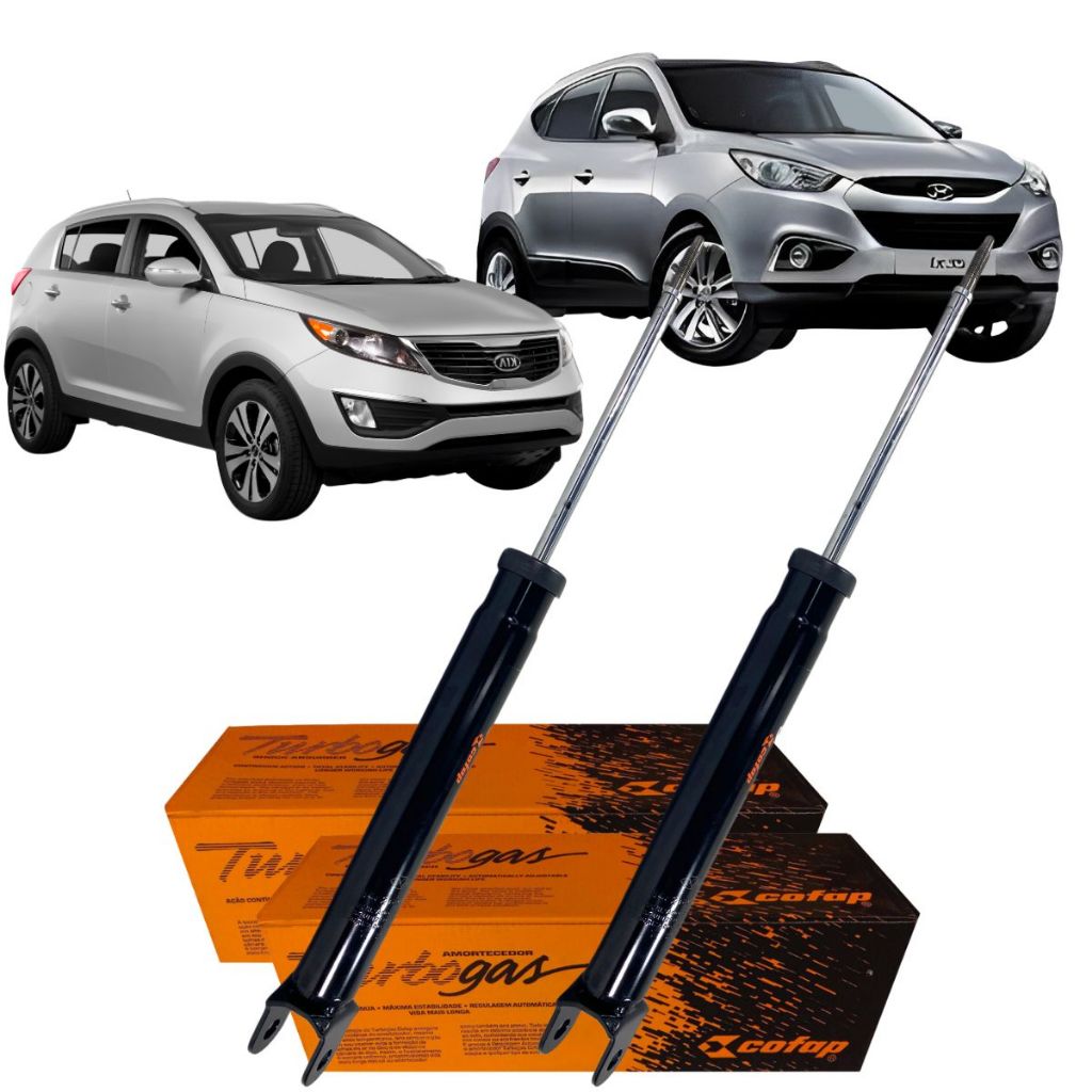 Par Amortecedor Traseiro Cofap Ix35 4x2 2.0 16v 2012 - Spare Parts and Accessories for Vehicles