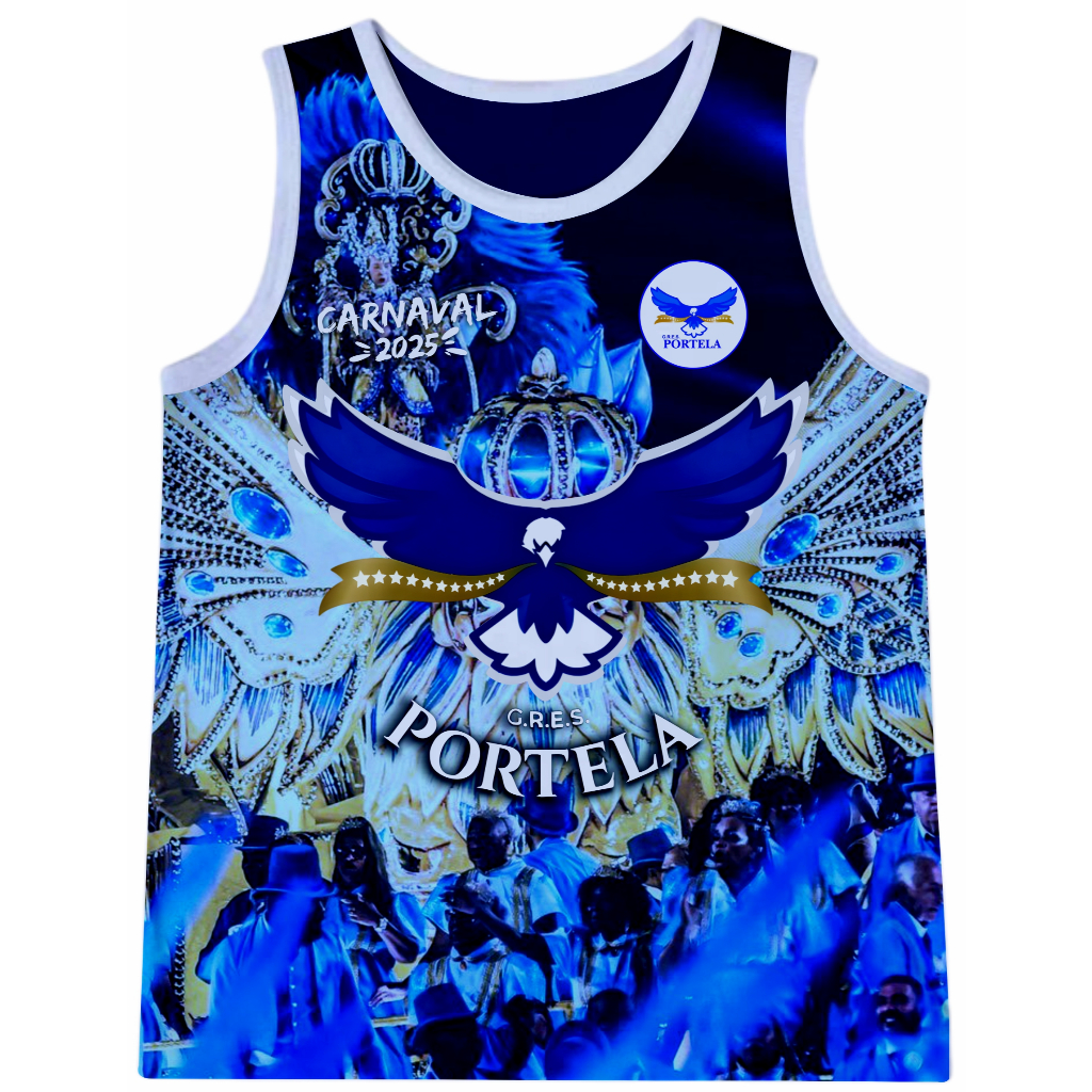 Camisa sem manga Abadá Carnaval Portela Poliéster