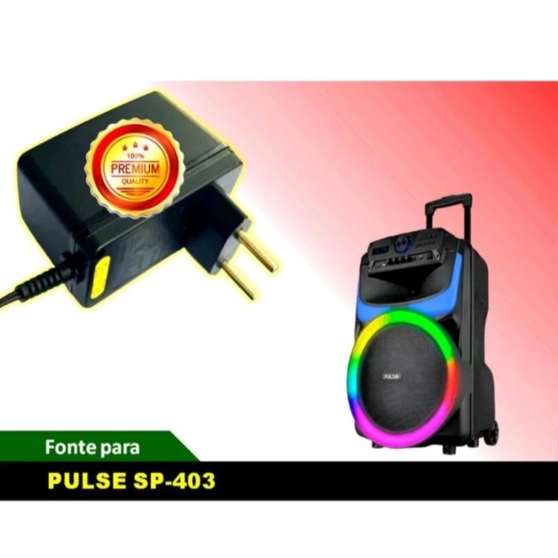 Fonte Carregador Caixa de Som Pulse Sp 403 BIVOLT 9v 2a em Oferta na Shopee