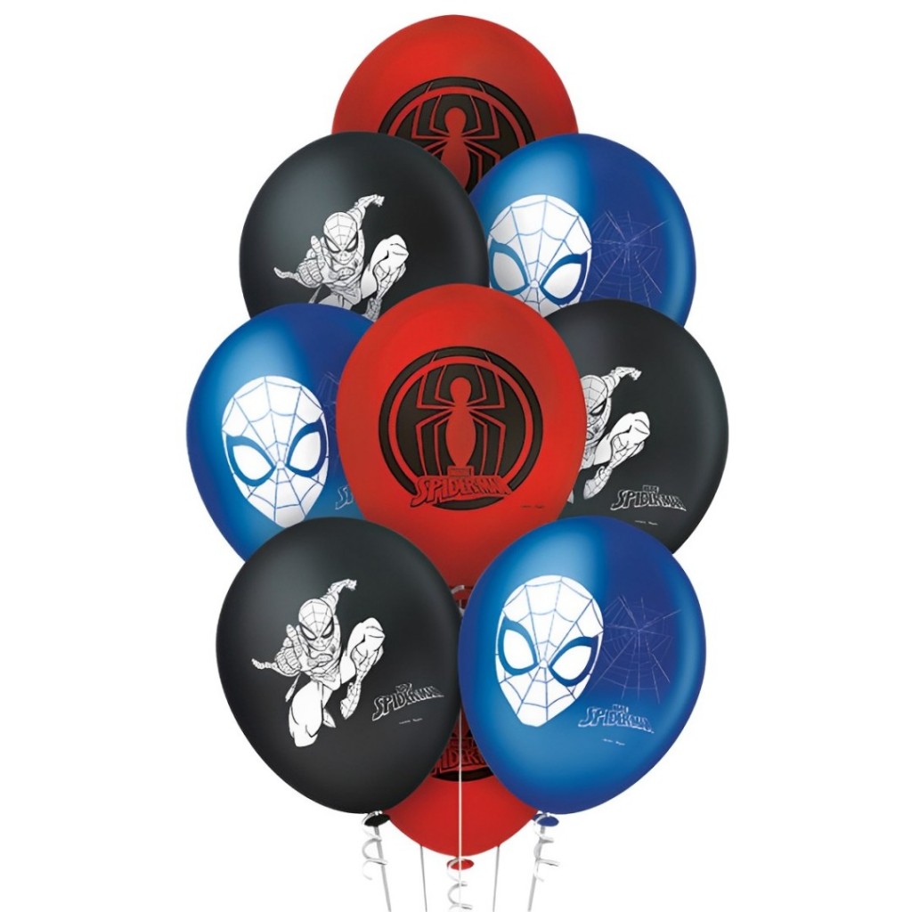 25 Bexigas Balão N°9 Spider Man Homem Aranha Aniversário Regina Festas em Oferta na Shopee