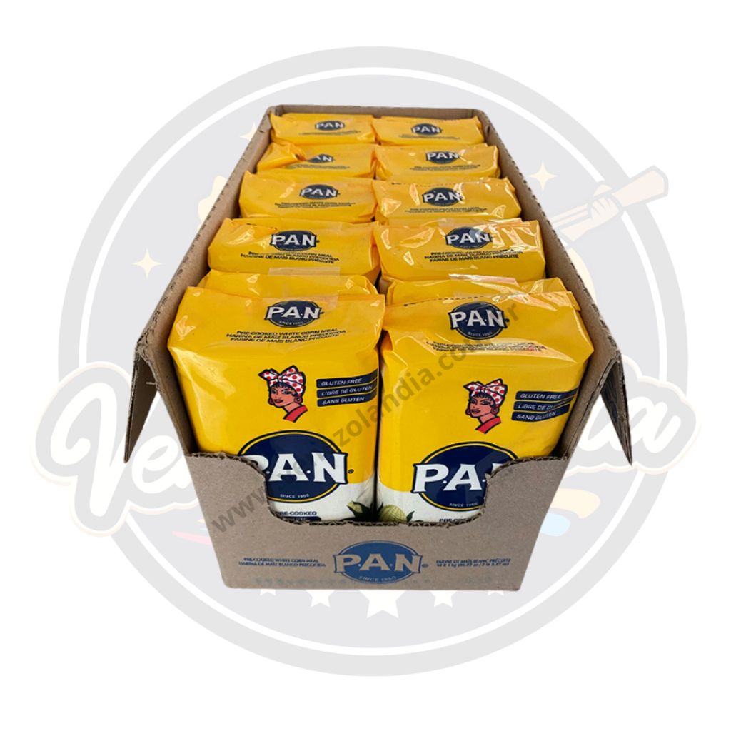 Harina P.A.N Blanca, Farinha de milho venezuelana, harina PAN pre-cozida enriquecida - Opções 5kg ou 10kg em Oferta na Shopee