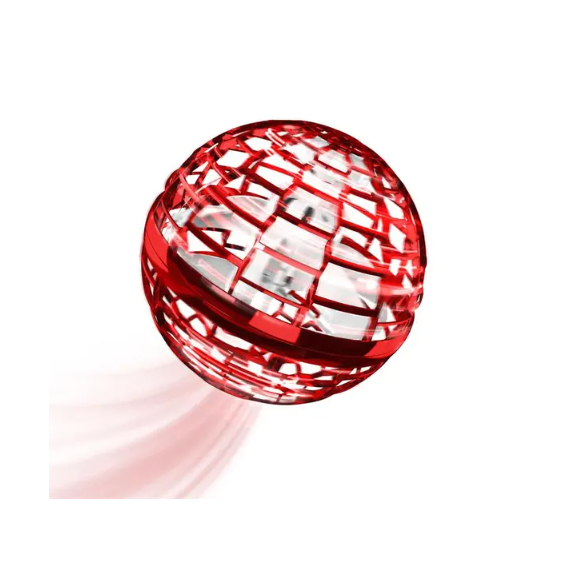 Spinner Voador Led Flynova Pro Bola Esfera Mini Drone Vermelho