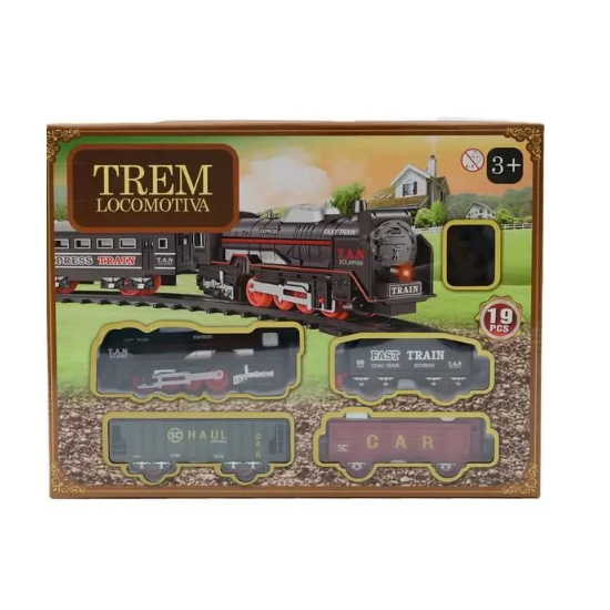 Pista de Trem - Locomotiva de Carga - Train Express - 91cm (Ferrorama)