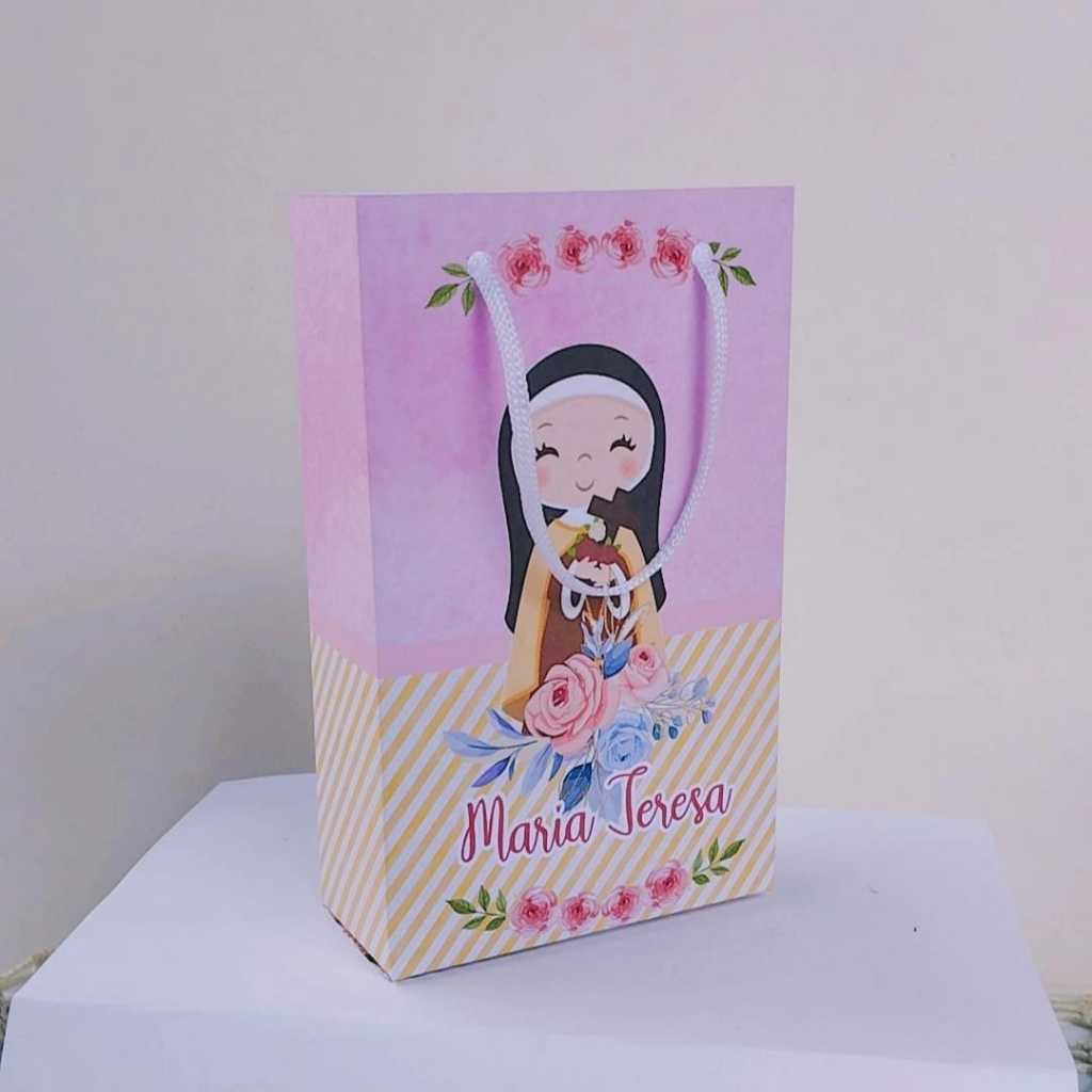 Kit Sacolinha Surpresa Infantil Personalizado SANTA TEREZINHA | Lembrancinhas | Aniversário | PEGUE E MONTE