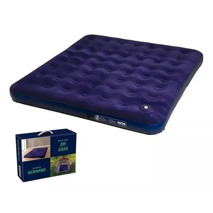Colchão Inflável Suporta 295kg King Camping Praia Acampamento Viagem Praia Mor