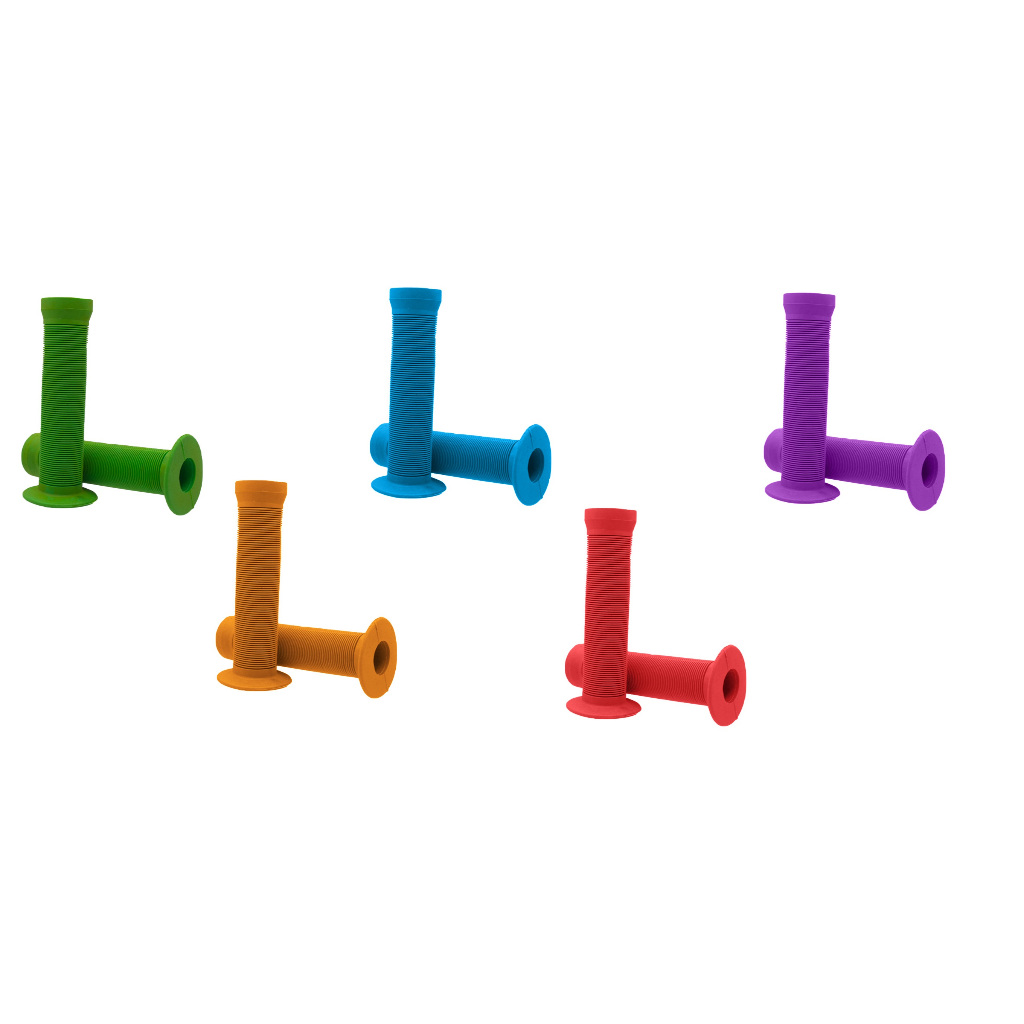 Manopla de bicicleta freeride bmx grau rl confortável colorida freeestyle com aba resistente