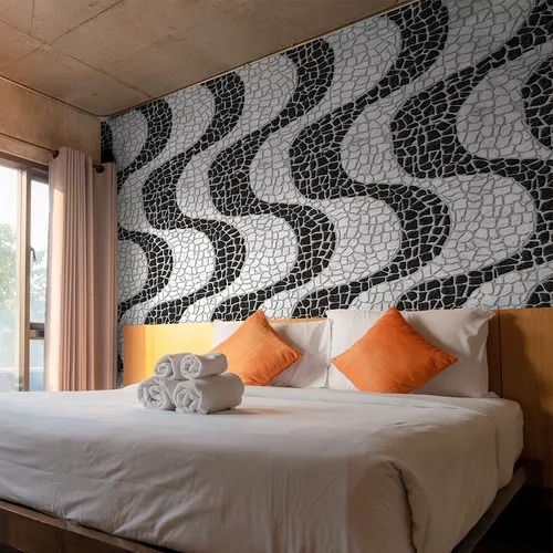 Papel Parede Rolo Calçada Copacabana Rio De Janeiro 0,5x3m