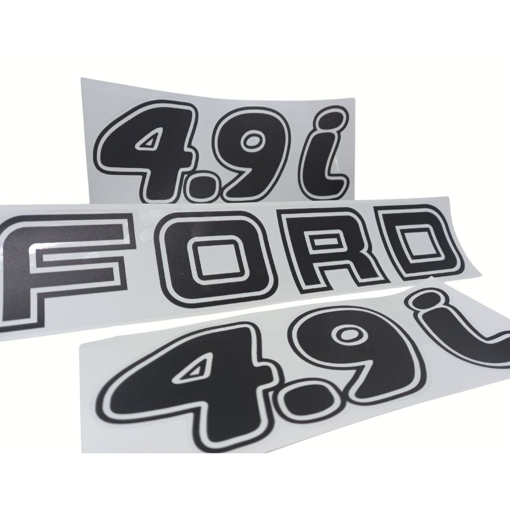 KIT ADESIVOS F1000 EMBLEMA FORD e 4.9i / ADESIVOS LATERAIS E TAMPA DA CAÇAMBA