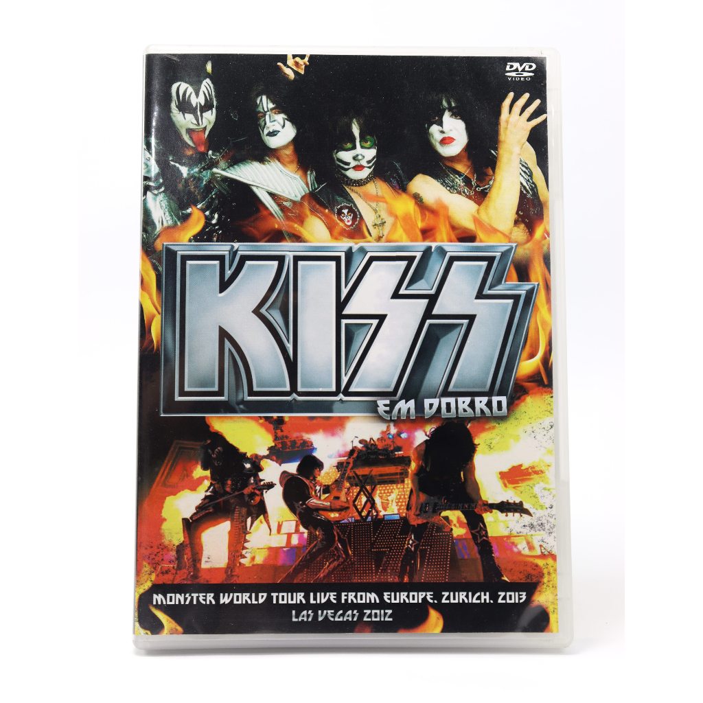 Kiss Em Dobro Monster World Tour Live From Europe, Zurich, 2013 Las Vegas 2012 DVD Original De Música