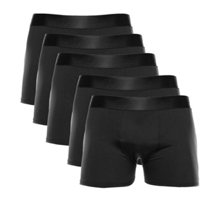 4 Cuecas Preta Boxer Microfibra Conforto Cueca Box ESTIMA FENIX em Oferta na Shopee