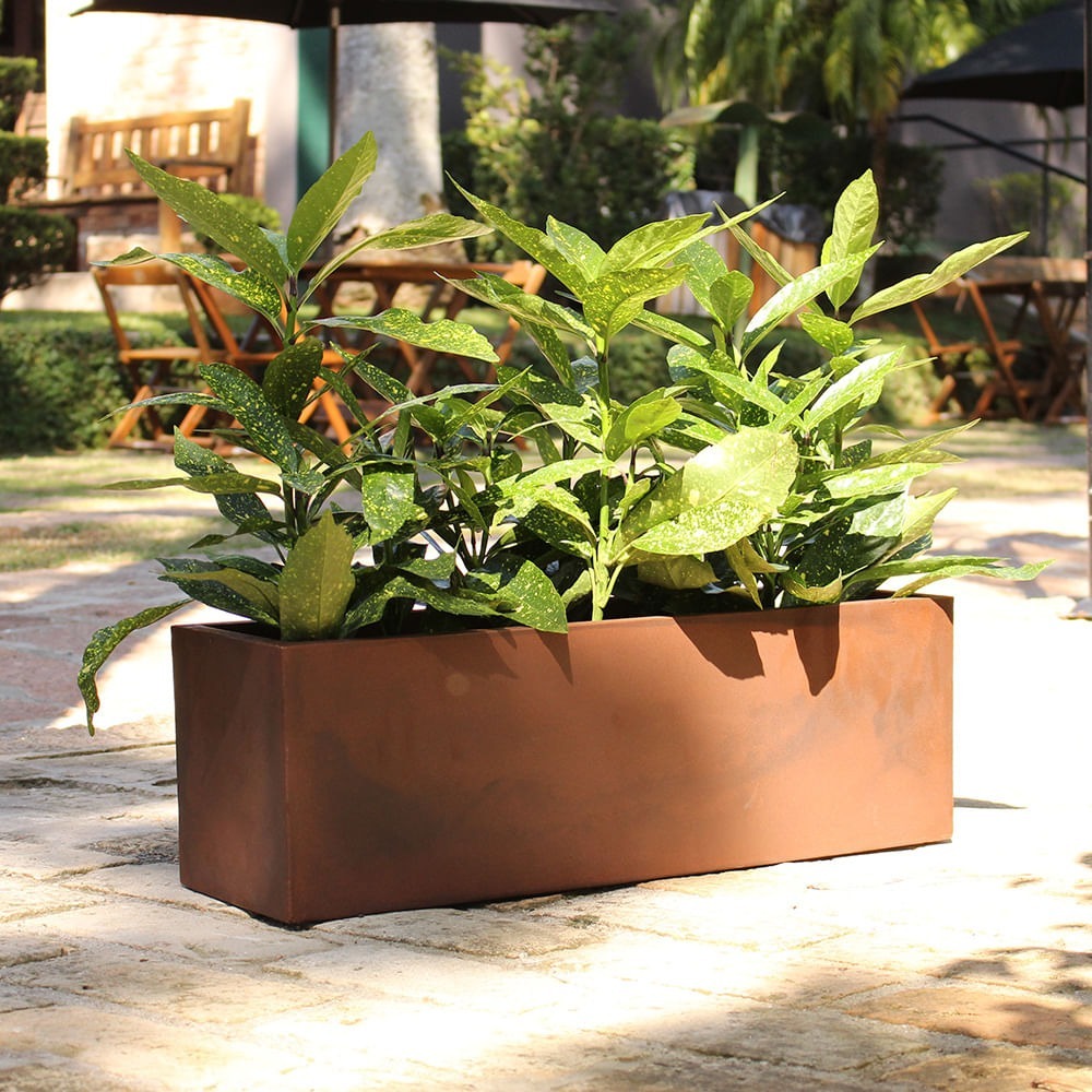 Vaso Cachepot Floreira Flat Plantas 77 (39 litros) - Japi