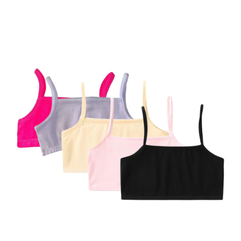 kit com 5 top infantil juvenil algodao confortavel escolar em Oferta na Shopee