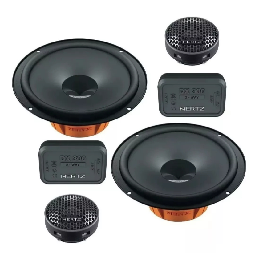 Kit Alto Falante 2 Vias Hertz Dsk 165.3 160w 4 Ohms 6 Polegadas Cor Preto em Oferta na Shopee