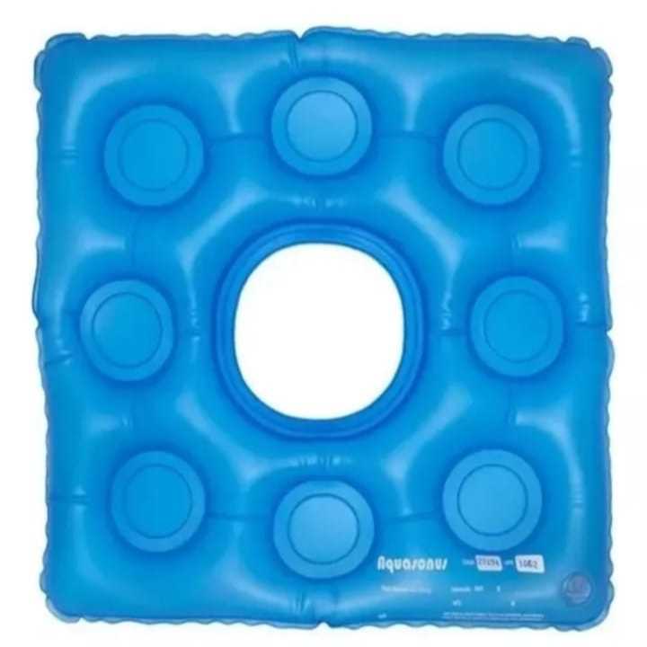 Almofada Inflável Quadrada de Água C/ Orifício Caixa Ovo Anti-escara em Oferta na Shopee
