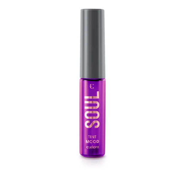 Batom Líquido Tint Mood - Soul - Eudora - 5,5ml - Cor Uva Relax