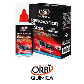 Renovador de Farol Tira Amarelado Aspecto Fosco e Riscos Orbi Revitalizador 50ml + Estopa em Oferta na Shopee