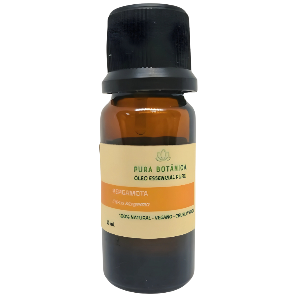 Óleo Essencial Bergamota 10ml 100% Puro Pura Botânica – Aromaterapia, Cítrico, Calmante e Bem-Estar