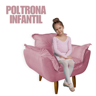 INFANTIL- Poltrona Para Crianças 2 a 5 anos infantil Mini Opala Opalinha Suede em Oferta na Shopee