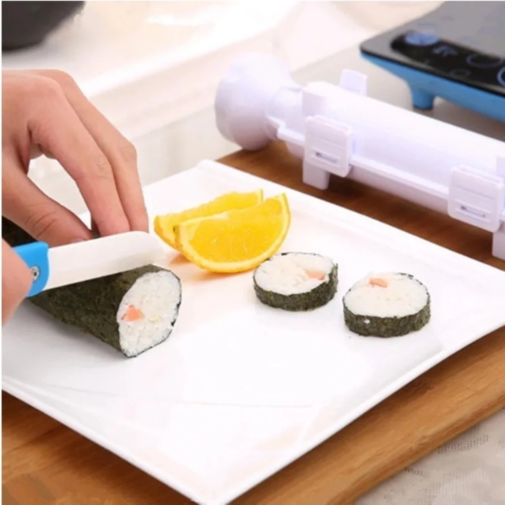 Máquina Molde Forma Para Fazer Sushi Maker Roll Em Casa Prático Utilidade Cozinha Comida Japonesa Praticidade