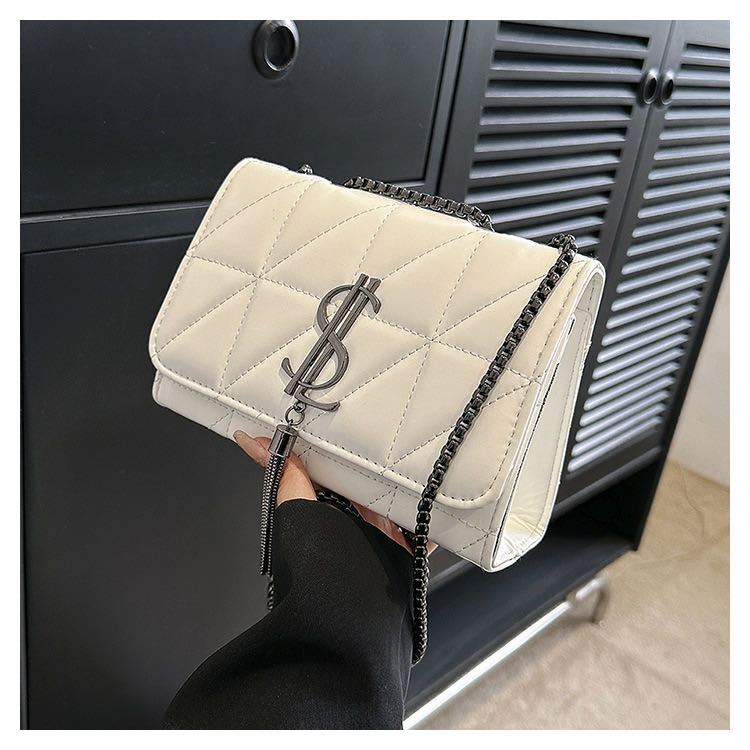 bolsa feminina transversal ombro crossbody passeio alça corrente(0688)