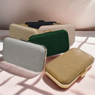 Bolsa clutch festa Casament bolsa com brilho de fest  Carteira Feminina Com Glitter madrinha W168-13 WT em Oferta na Shopee