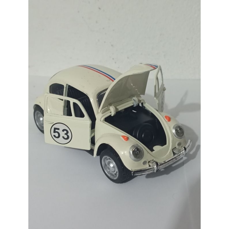 Miniatura Fusca 53 Herbie Fricção de ferro
