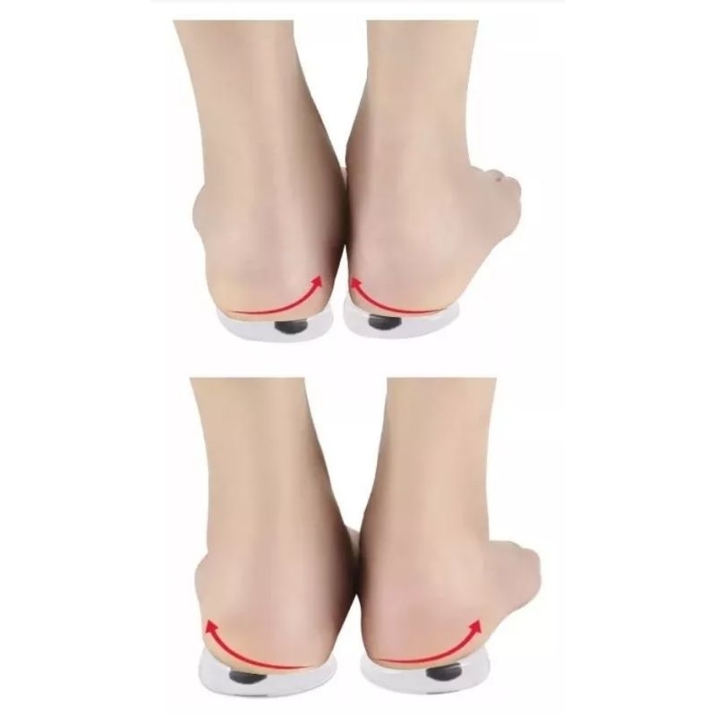 palmilha gel silicone magnética para correção de pisada pronada ou supinada