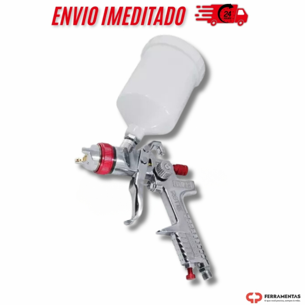 Pistola De Pintura De Alta Pressão Hvlp Bico 1,4mm  - Rotta